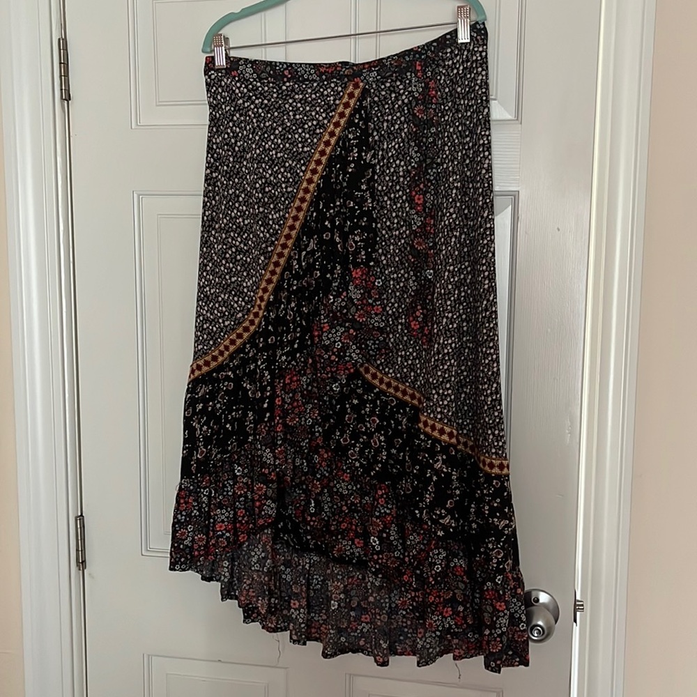 Free people, high low, wrap skirt size 12